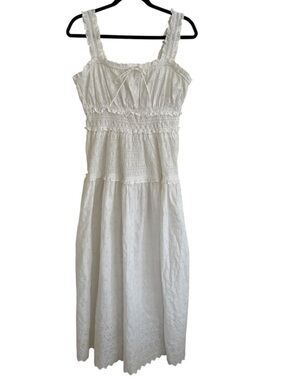 Gap x Doen White Eyelet Midi Dress DÔEN Large